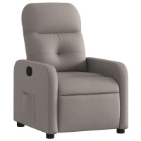 Produktbild för Reclinerfåtölj taupe tyg