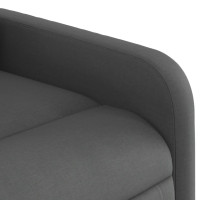 Miniatyr av produktbild för Elektrisk reclinerfåtölj mörkgrå tyg