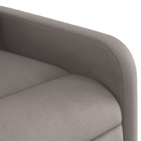 Produktbild för Elektrisk reclinerfåtölj taupe tyg