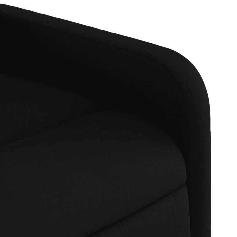 Produktbild för Elektrisk reclinerfåtölj svart tyg