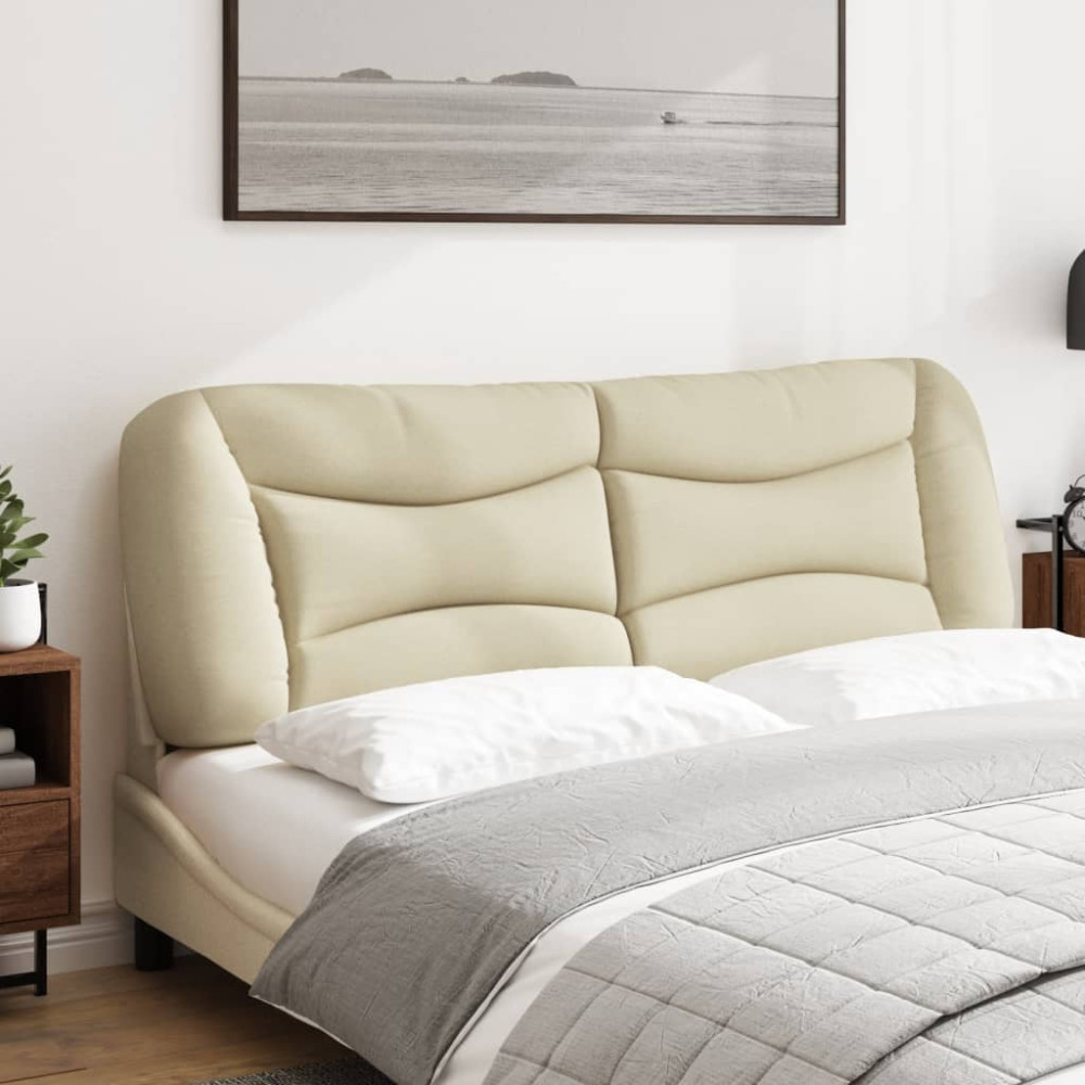 Produktbild för Headboard Cushion "Hvar" Cream 160 cm Fabric
