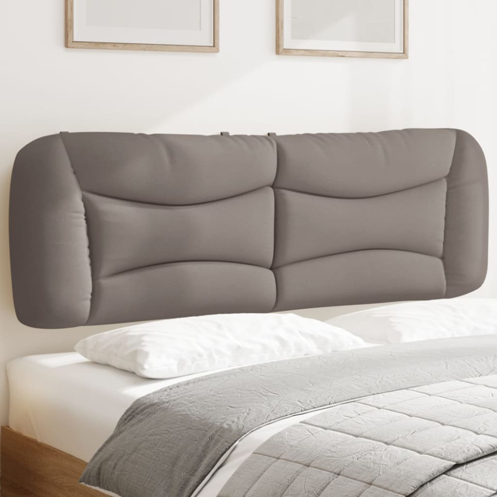 Produktbild för Headboard Cushion "Hvar" Taupe 160 cm Fabric
