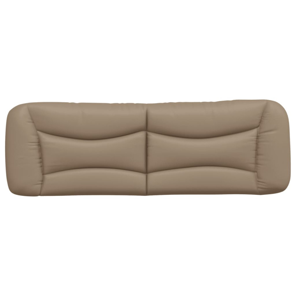 Produktbild för Headboard Cushion "Hvar" Cappuccino 160 cm Faux Leather