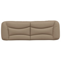 Produktbild för Headboard Cushion "Hvar" Cappuccino 160 cm Faux Leather
