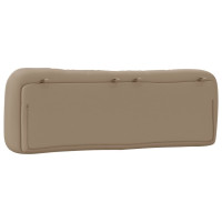 Produktbild för Headboard Cushion "Hvar" Cappuccino 160 cm Faux Leather