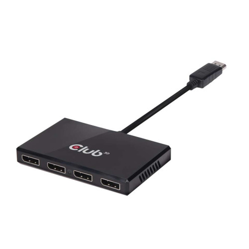 Club 3D CLUB3D Multi Stream Transport Hub DisplayPort 1.2 Quad Monitor USB Powered