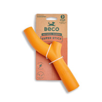 Produktbild för Hundleksak Super Stick Orange Beco 22x8,2x3,6cm