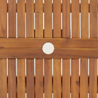 Produktbild för Hopfällbart trädgårdsbord 90x90x75 cm massivt akaciaträ