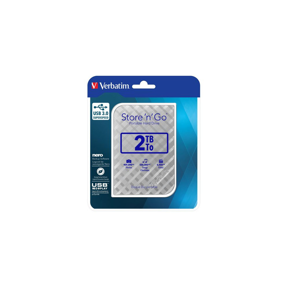 Produktbild för HDD Ext. VERBATIM 2.5' 3.0 1TB Blå