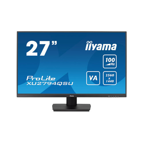 Iiyama iiyama ProLite XU2794QSU-B6 platta pc-skärmar 68,6 cm (27") 2560 x 1440 pixlar Wide Quad HD LCD Svart