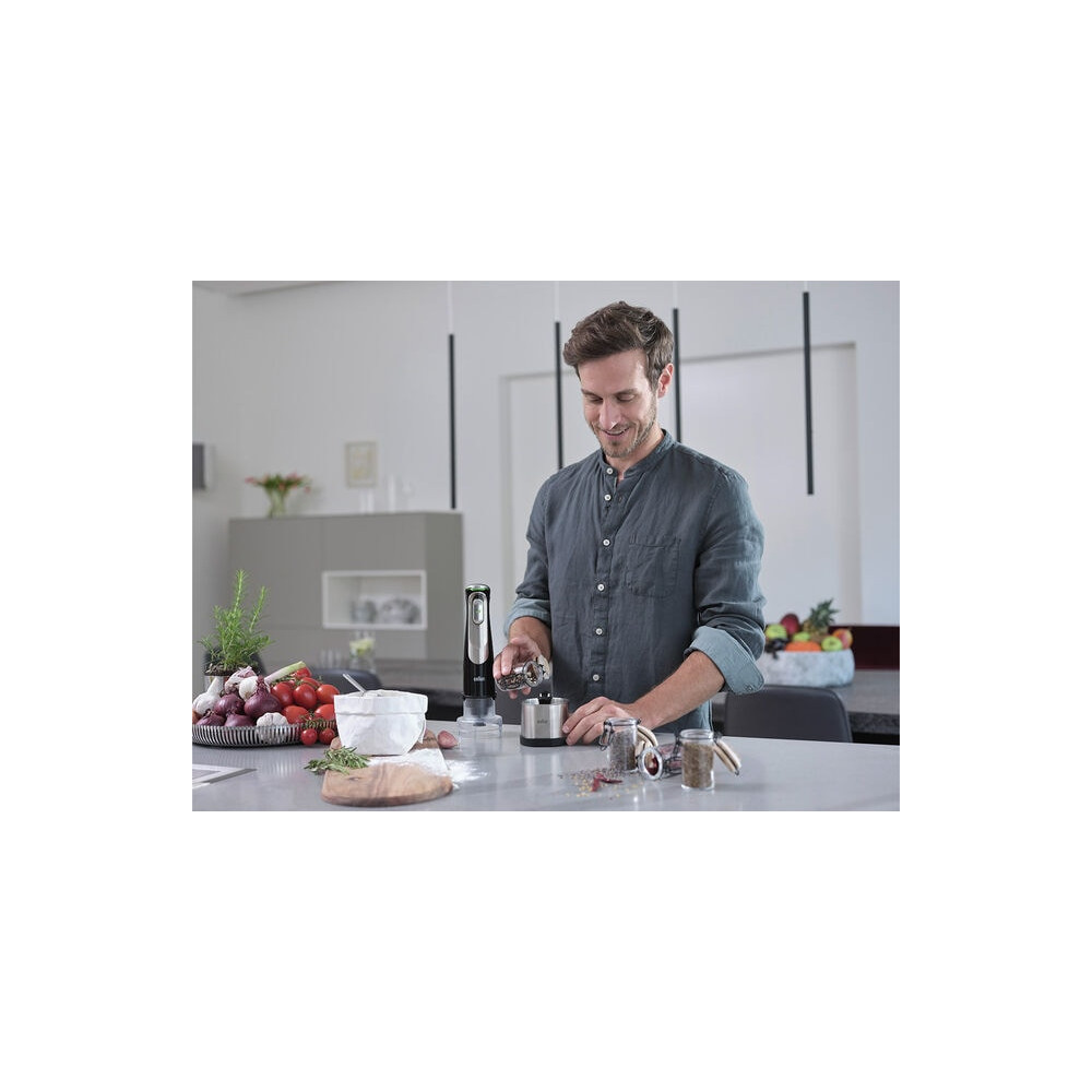 Produktbild för Braun MultiQuick 9 MQ9138XI mixer 0,6 l Stavmixer 1200 W Svart, Rostfritt stål