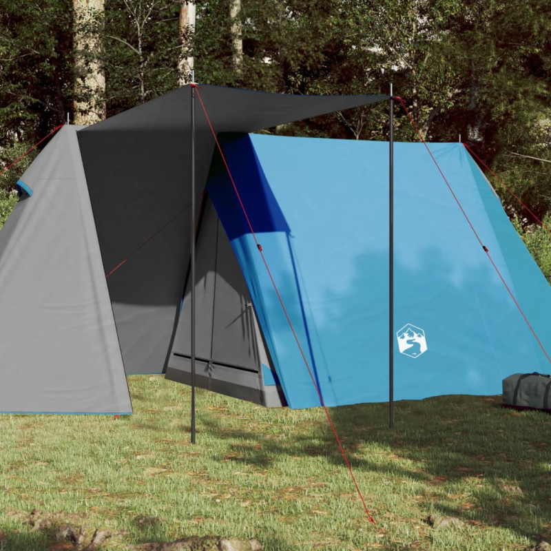 Produktbild för Campingtält 3 personer blå vattentätt