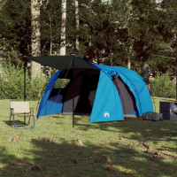 Miniatyr av produktbild för Campingtält 4 personer blå vattentätt