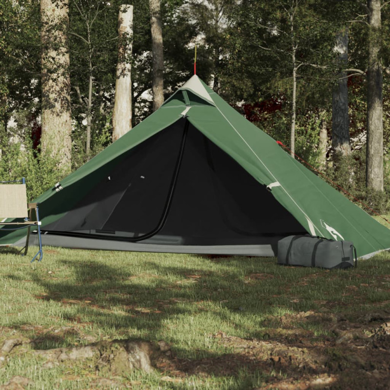 Produktbild för Campingtält 1 person grön vattentätt
