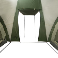 Produktbild för Familjetält kupol 6 personer grön vattentätt