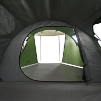 Produktbild för Campingtält tunnel 4 personer grön vattentätt