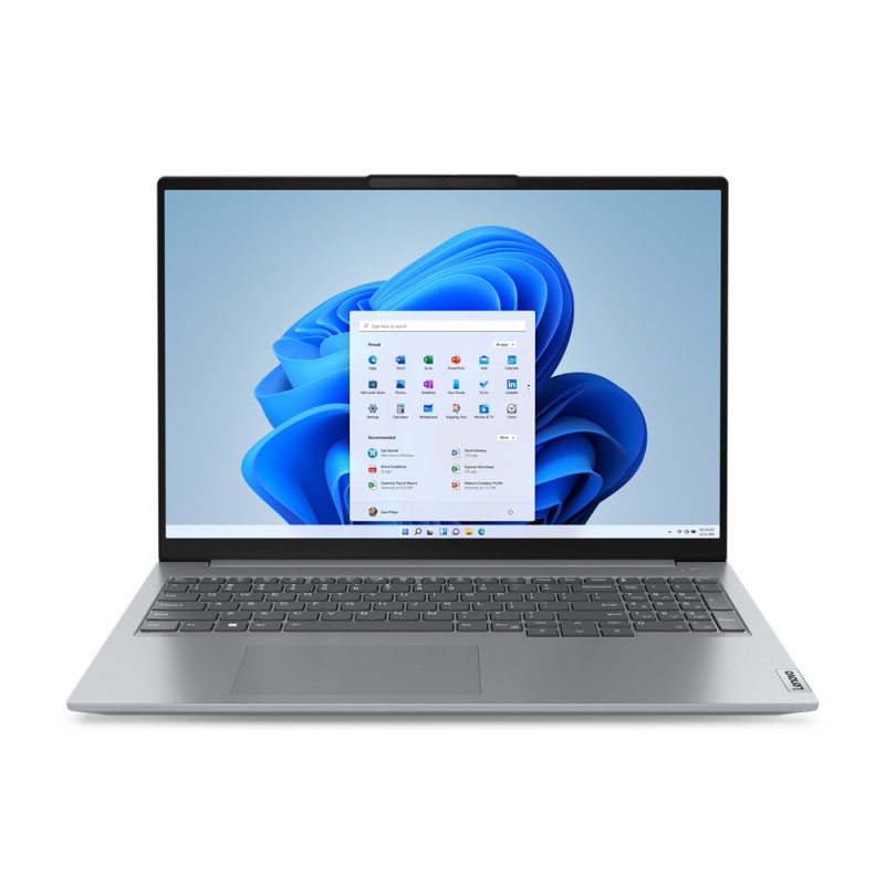 Produktbild för Lenovo ThinkBook 16 Bärbar dator 40,6 cm (16") WUXGA Intel® Core™ i5 i5-1335U 16 GB DDR5-SDRAM 256 GB SSD Wi-Fi 6 (802.11ax) Windows 11 Pro Grå