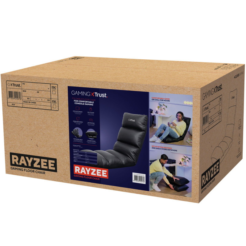 Produktbild för GXT 718 Rayzee Gamingstol för golvet Svart