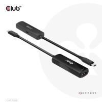 Produktbild för CLUB3D CAC-1588 videokabeladapter 0,17 m USB Type-C HDMI Svart