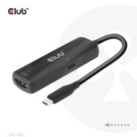 Produktbild för CLUB3D CAC-1588 videokabeladapter 0,17 m USB Type-C HDMI Svart