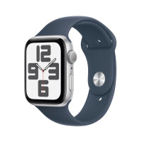 Produktbild för Apple Watch SE OLED 44 mm Digital 368 x 448 pixlar Pekskärm Silver Wi-Fi GPS