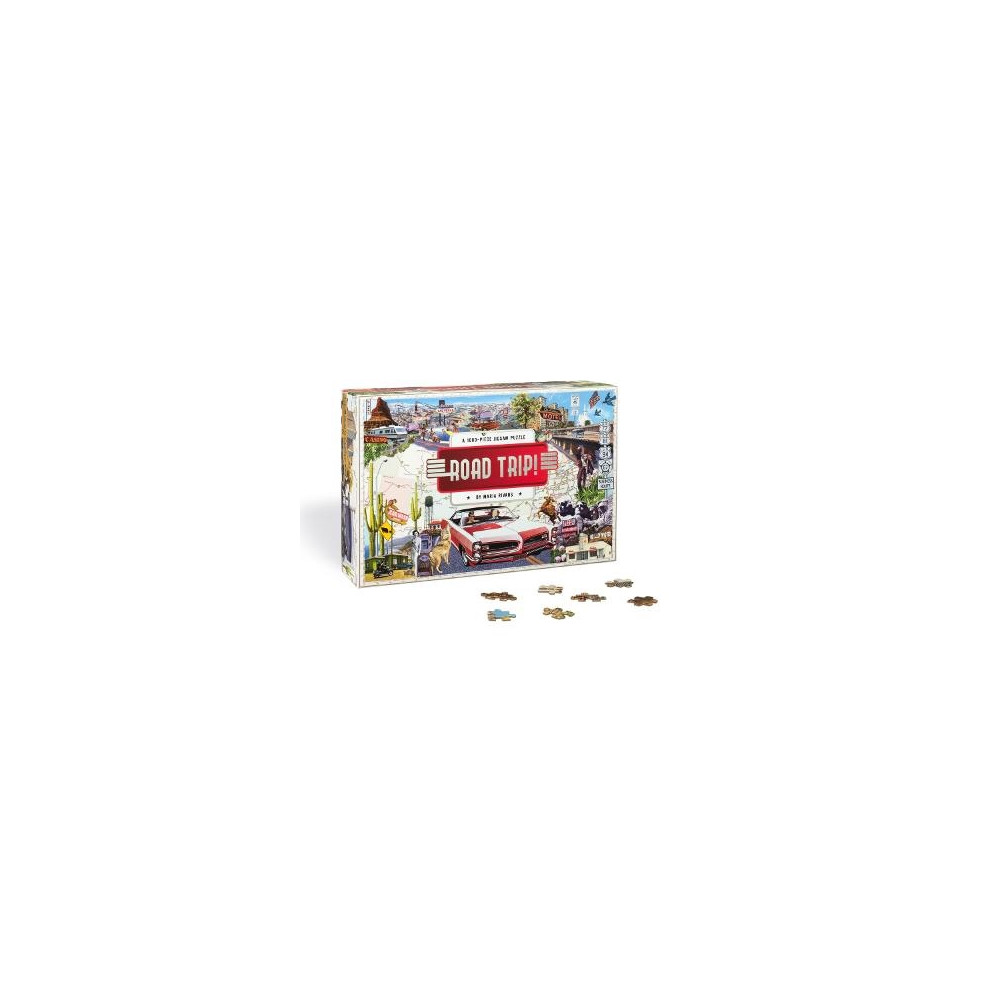 Produktbild för Pussel Road Trip! 1000 bitar (bok, eng)