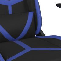 Produktbild för Gamingstol svart och blå konstläder