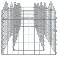 Produktbild för Gabion bågformad 400x50x50 cm galvaniserat järn