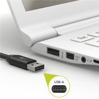 Produktbild för Goobay 45563 USB-kablar 1 m USB 2.0 USB A USB C Vit