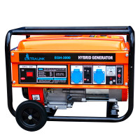 Produktbild för Extralink EX.30363 motorgenerator 2800 W 15 l Naturgas, Gasol (LPG), Bensin Svart, Orange