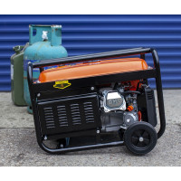 Produktbild för Extralink EX.30363 motorgenerator 2800 W 15 l Naturgas, Gasol (LPG), Bensin Svart, Orange