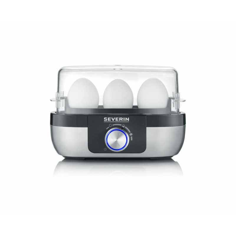 Produktbild för Severin EK 3163 3 ägg Svart, Rostfritt stål, Transparent