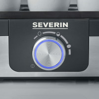 Miniatyr av produktbild för Severin EK 3163 3 ägg Svart, Rostfritt stål, Transparent