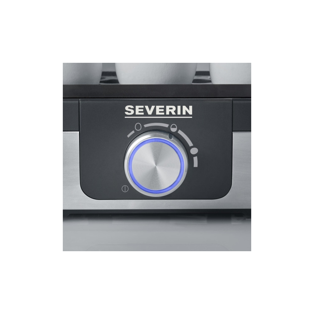 Produktbild för SEVERIN EK 3163 - äggkokare - borstat stål/svart