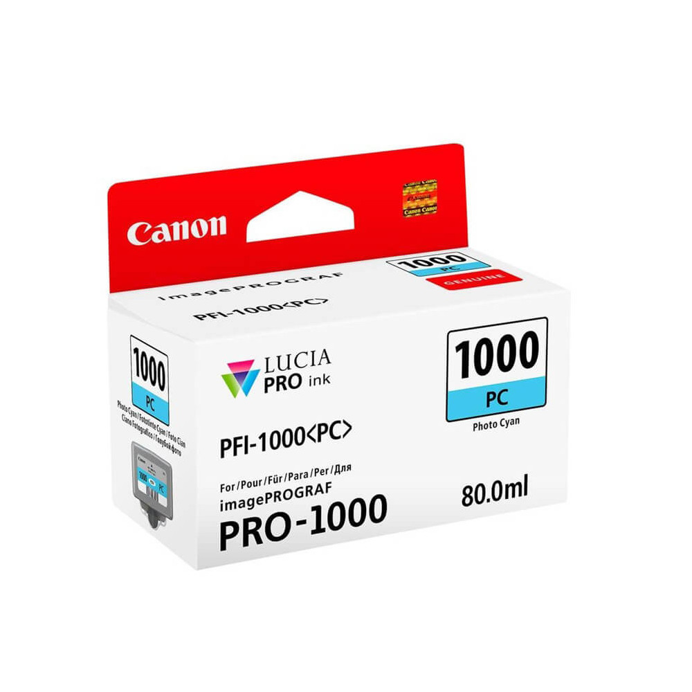 Produktbild för Ink 0550C001 PFI-1000 Photo Cyan