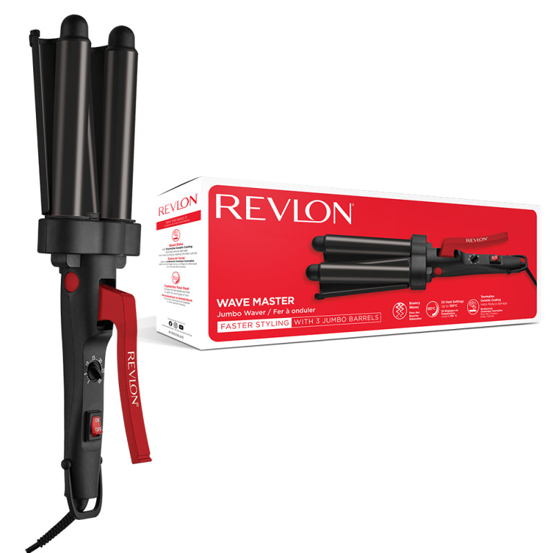 Produktbild för Revlon RVIR3056UKE hårstylare Hårstylingset Varm Svart, Röd 2,5 m
