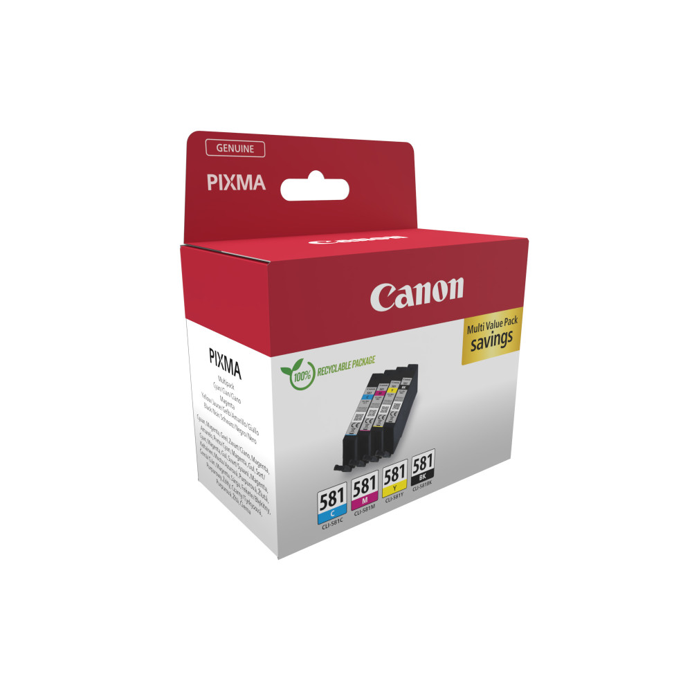Produktbild för Canon 2103C007 bläckpatroner 4 styck Original Svart, Cyan, Magenta, Gul