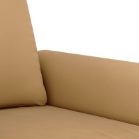 Produktbild för 3-sitssoffa brun 180 cm sammet