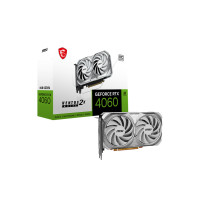 Miniatyr av produktbild för MSI VENTUS GeForce RTX 4060 2X WHITE 8G OC NVIDIA 8 GB GDDR6