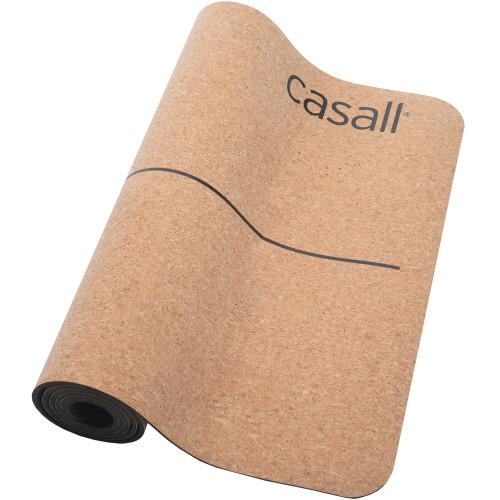 Casall Yoga mat natural cork 5mm Natural cork/black