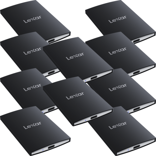 LEXAR Lexar SSD SL500 / USB3.2 Gen2x2 up to R2000/W1800 // 10-pack w./ 6X 1TB + 4X 2TB