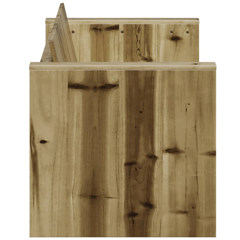 Produktbild för Trädgårdssoffa 3-sits 189x60x62 cm impregnerad furu