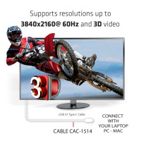 Produktbild för CLUB3D USB C to HDMI™ 2.0 UHD Cable Active 1.8 M./5.9 Ft.
