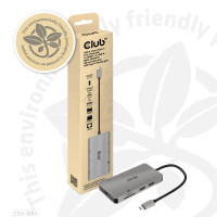 Produktbild för CLUB3D CSV-1593 gränssnittshubbar USB 3.2 Gen 1 (3.1 Gen 1) Type-C 16200 Mbit/s Metallisk