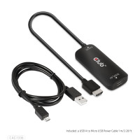 Miniatyr av produktbild för CLUB3D CAC-1336 videokabeladapter 1 m HDMI + USB USB Type-C Svart