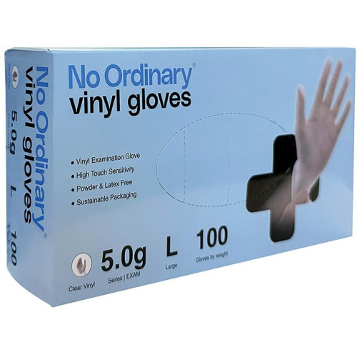 [NORDIC Brands] Vinylhandske NO ORDINARY f-fri L 100/fp
