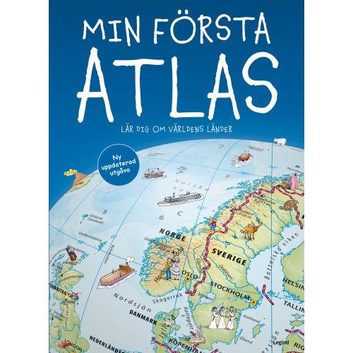 Jesper Groftved Min första atlas : lär dig om världens länder (inbunden)