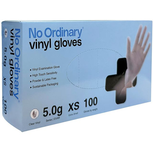 [NORDIC Brands] Vinylhandske NO ORDINARY f-fri XS 100/fp