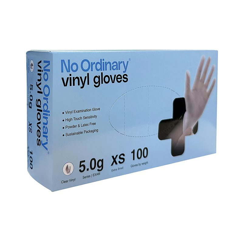 Produktbild för Vinylhandske NO ORDINARY f-fri XS 100/fp