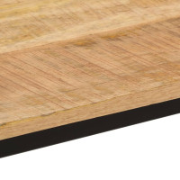 Produktbild för Matbord 110x55x75 cm massivt grovt mangoträ